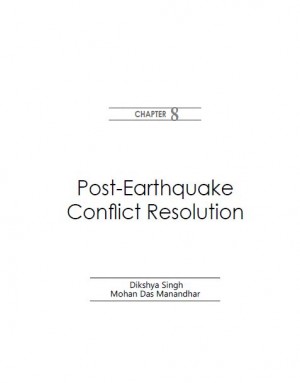 Post-Earthquake Conflict Resolution
