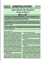 Agricultural Liberalisation Boon or Bone 