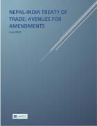 Nepal-India Treaty of Trade Avenues for amendments Nepal-India Treaty of Trade Avenues for amendments