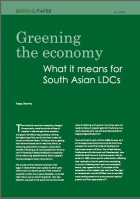 Greening the Economy What it Means for South Asian LDCs