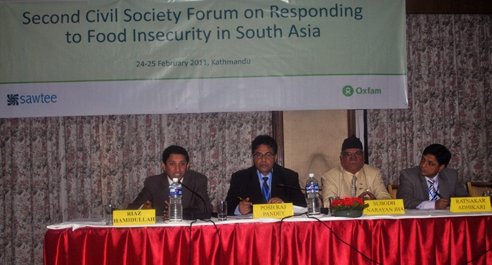 Second Civil Society  Forum on Responding to Food Insecurity in South Asia