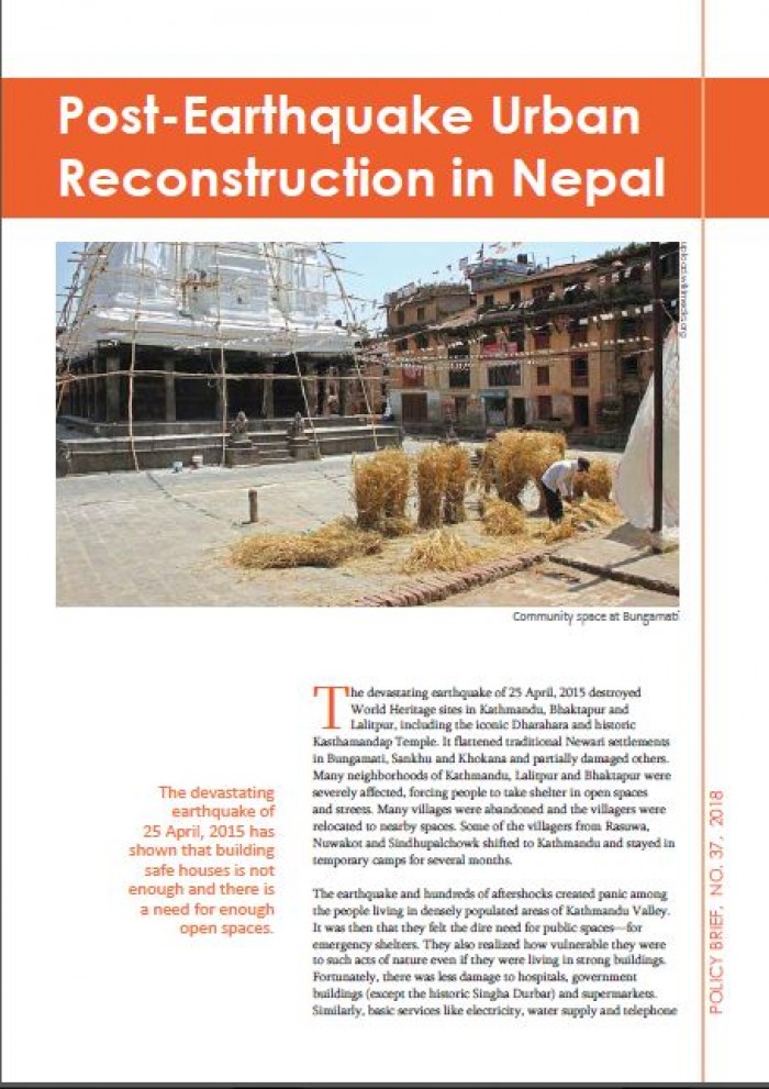 Post-Earthquake Urban Reconstruction in Nepal 