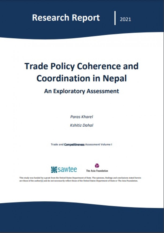 Trade Policy Coherence and Coordination in Nepal: An Exploratory Assessment 
