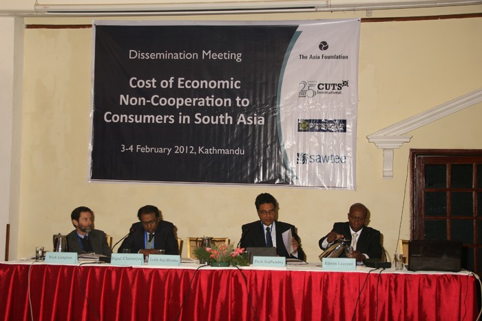 Cost of Economic Non-Cooperation to Consumer in South Asia 