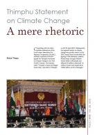 Thimphu Statement on Climate Change A mere rhetoric