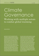 Climate Governance Working with multiple actors to combat global warming Climate Governance Working with multiple actors to combat global warming